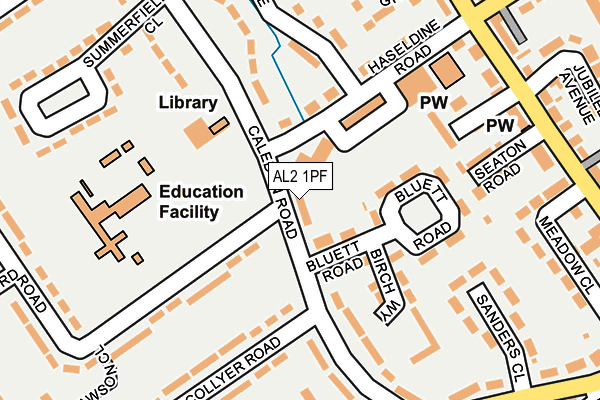 Map of ST ALBANS BUILDERS LIMITED at local scale