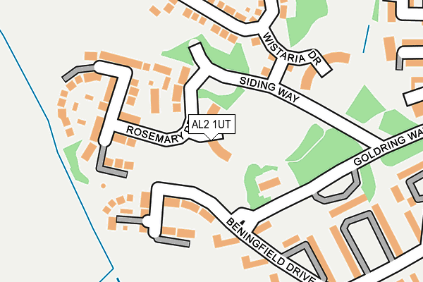 AL2 1UT map - OS OpenMap – Local (Ordnance Survey)