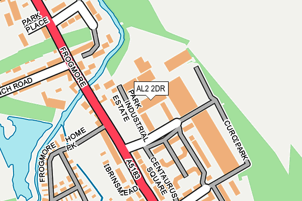 AL2 2DR map - OS OpenMap – Local (Ordnance Survey)