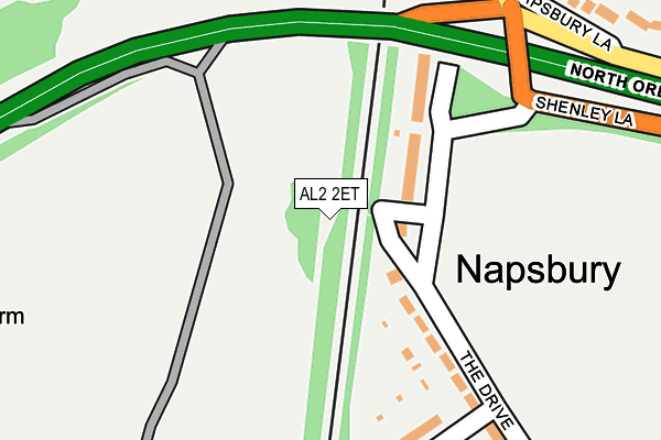 AL2 2ET map - OS OpenMap – Local (Ordnance Survey)