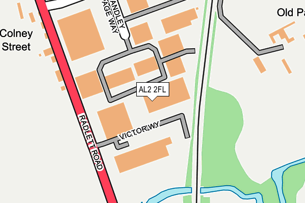 AL2 2FL map - OS OpenMap – Local (Ordnance Survey)