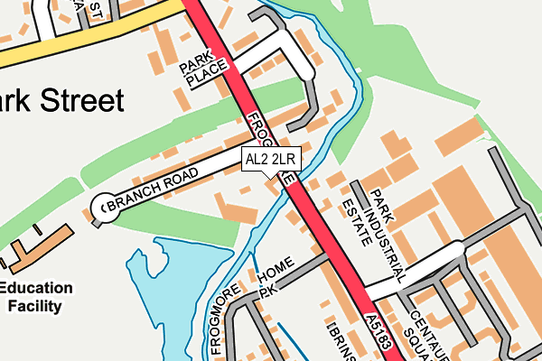 AL2 2LR map - OS OpenMap – Local (Ordnance Survey)