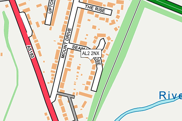 AL2 2NX map - OS OpenMap – Local (Ordnance Survey)