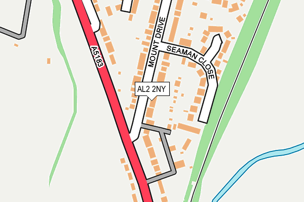 AL2 2NY map - OS OpenMap – Local (Ordnance Survey)