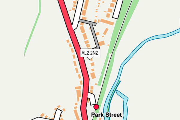 AL2 2NZ map - OS OpenMap – Local (Ordnance Survey)