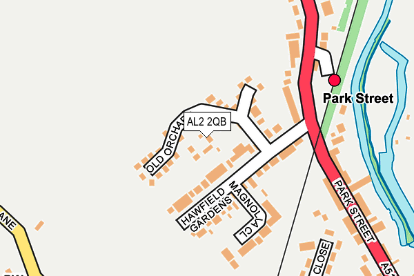 AL2 2QB map - OS OpenMap – Local (Ordnance Survey)