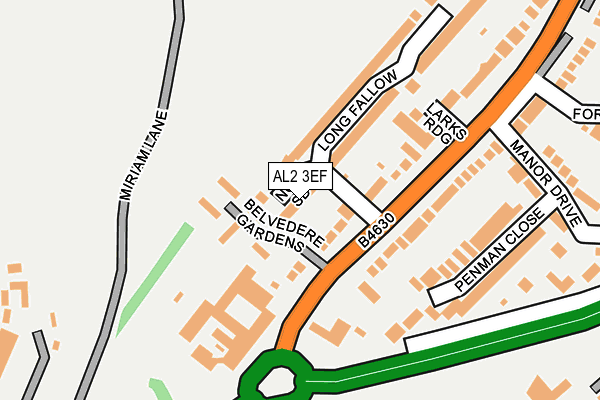 Map of JAESTHETICS LIMITED at local scale