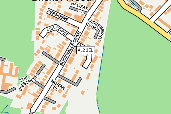 AL2 3EL map - OS OpenMap – Local (Ordnance Survey)