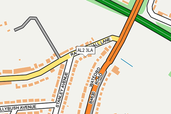 AL2 3LA map - OS OpenMap – Local (Ordnance Survey)