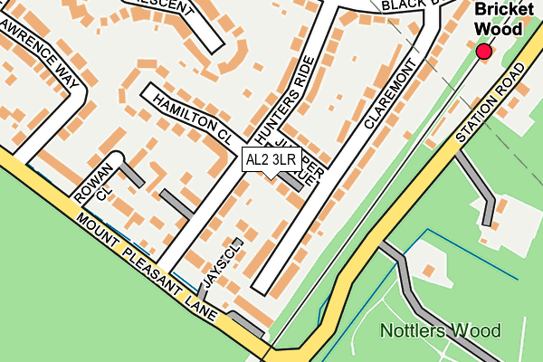 AL2 3LR map - OS OpenMap – Local (Ordnance Survey)