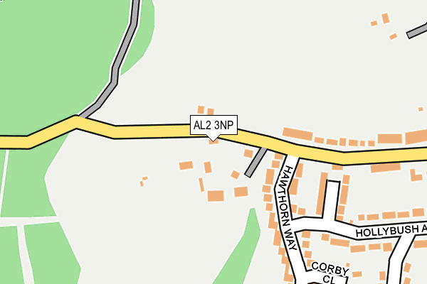 AL2 3NP map - OS OpenMap – Local (Ordnance Survey)
