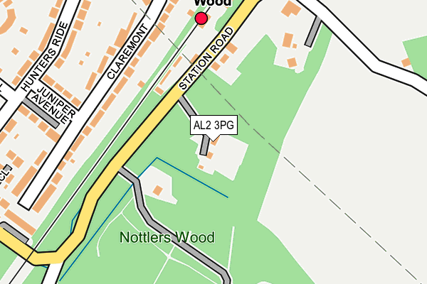 AL2 3PG map - OS OpenMap – Local (Ordnance Survey)
