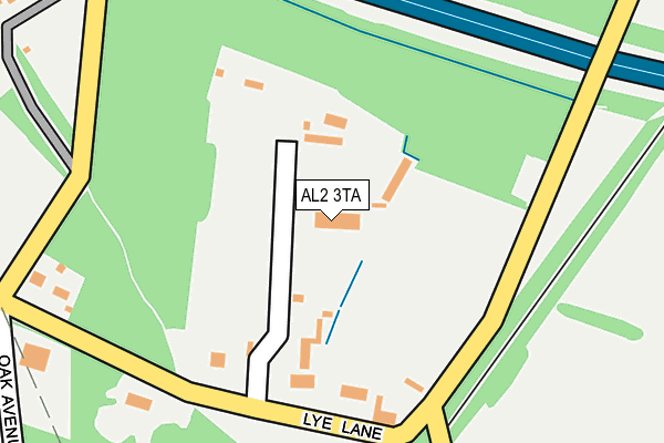 AL2 3TA map - OS OpenMap – Local (Ordnance Survey)