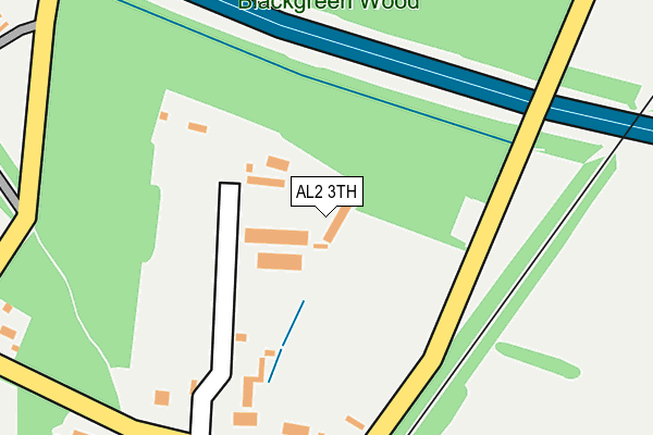AL2 3TH map - OS OpenMap – Local (Ordnance Survey)