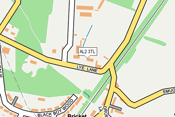 AL2 3TL map - OS OpenMap – Local (Ordnance Survey)