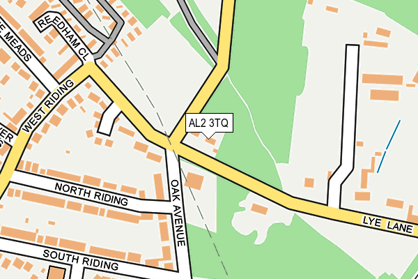 AL2 3TQ map - OS OpenMap – Local (Ordnance Survey)