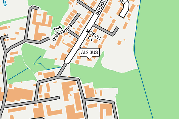AL2 3US map - OS OpenMap – Local (Ordnance Survey)