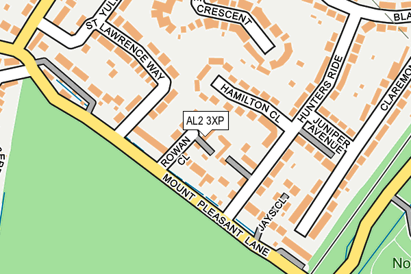 AL2 3XP map - OS OpenMap – Local (Ordnance Survey)