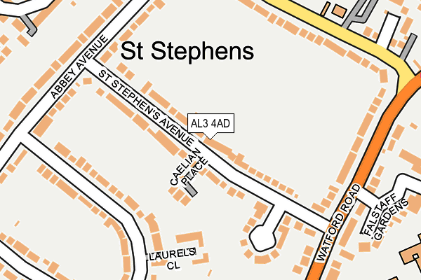 AL3 4AD map - OS OpenMap – Local (Ordnance Survey)