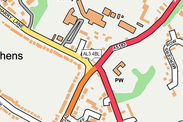 AL3 4BL map - OS OpenMap – Local (Ordnance Survey)