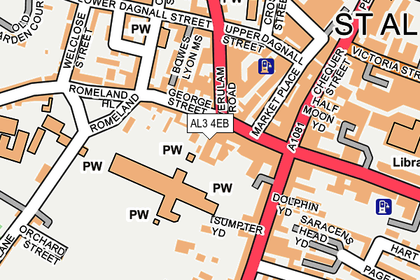 AL3 4EB map - OS OpenMap – Local (Ordnance Survey)