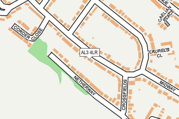 AL3 4LR map - OS OpenMap – Local (Ordnance Survey)