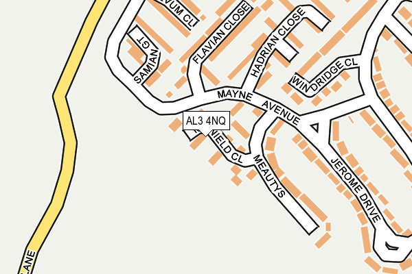 AL3 4NQ map - OS OpenMap – Local (Ordnance Survey)
