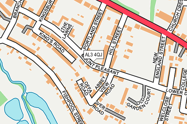 AL3 4QJ map - OS OpenMap – Local (Ordnance Survey)