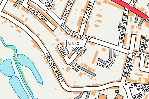 AL3 4QL map - OS OpenMap – Local (Ordnance Survey)