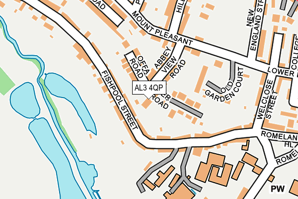 AL3 4QP map - OS OpenMap – Local (Ordnance Survey)