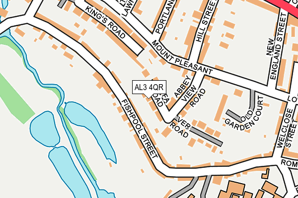 AL3 4QR map - OS OpenMap – Local (Ordnance Survey)