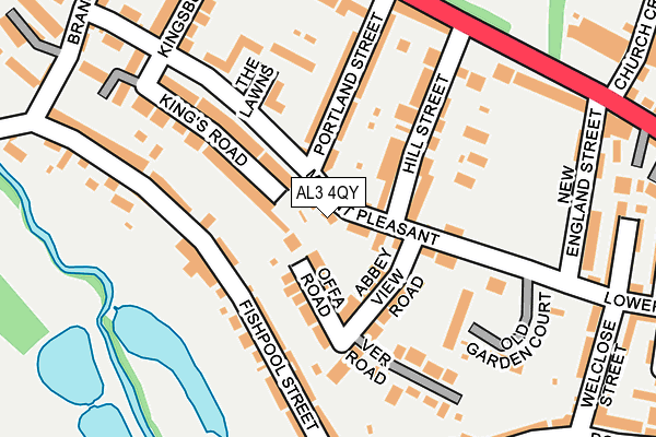 AL3 4QY map - OS OpenMap – Local (Ordnance Survey)