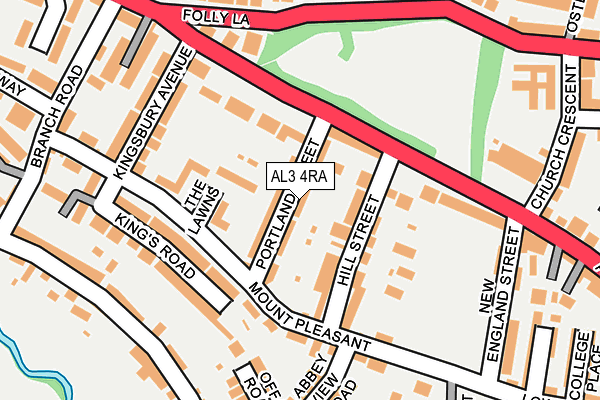 AL3 4RA map - OS OpenMap – Local (Ordnance Survey)