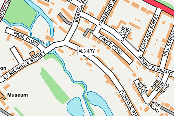 AL3 4RY map - OS OpenMap – Local (Ordnance Survey)