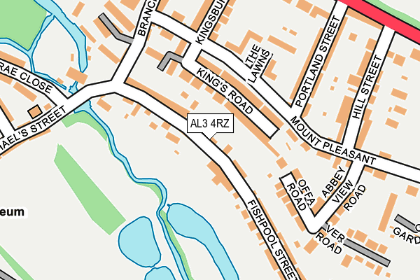 AL3 4RZ map - OS OpenMap – Local (Ordnance Survey)