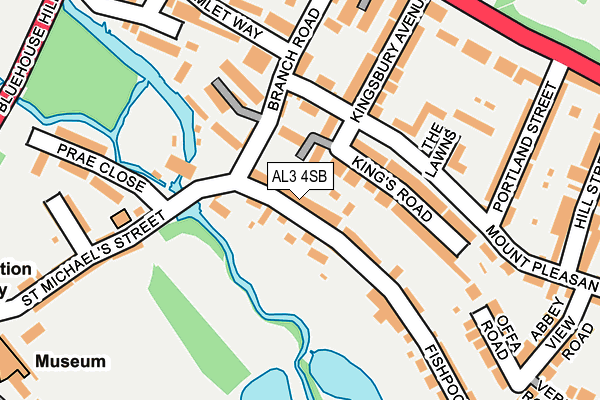 AL3 4SB map - OS OpenMap – Local (Ordnance Survey)