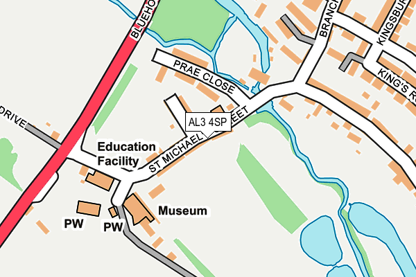 AL3 4SP map - OS OpenMap – Local (Ordnance Survey)