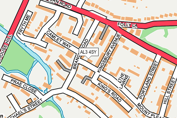 AL3 4SY map - OS OpenMap – Local (Ordnance Survey)