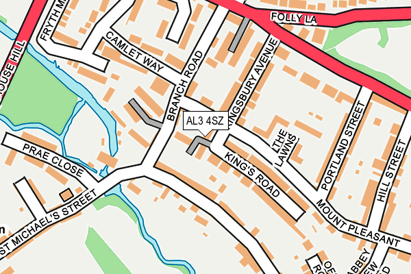 AL3 4SZ map - OS OpenMap – Local (Ordnance Survey)