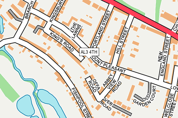 AL3 4TH map - OS OpenMap – Local (Ordnance Survey)