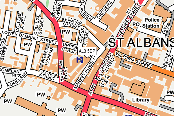 AL3 5DP map - OS OpenMap – Local (Ordnance Survey)