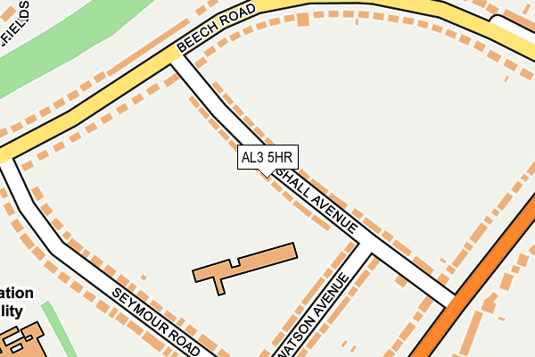 AL3 5HR map - OS OpenMap – Local (Ordnance Survey)