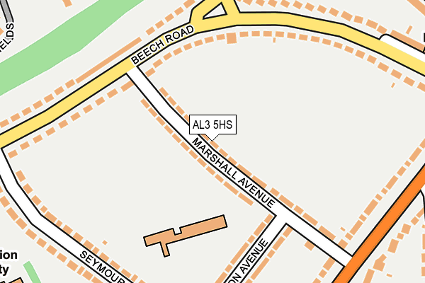 AL3 5HS map - OS OpenMap – Local (Ordnance Survey)
