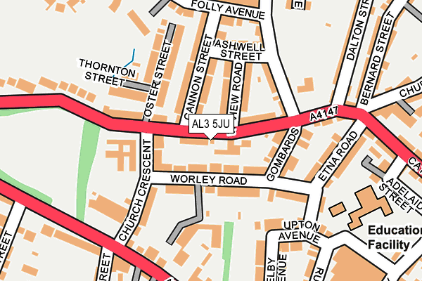 AL3 5JU map - OS OpenMap – Local (Ordnance Survey)