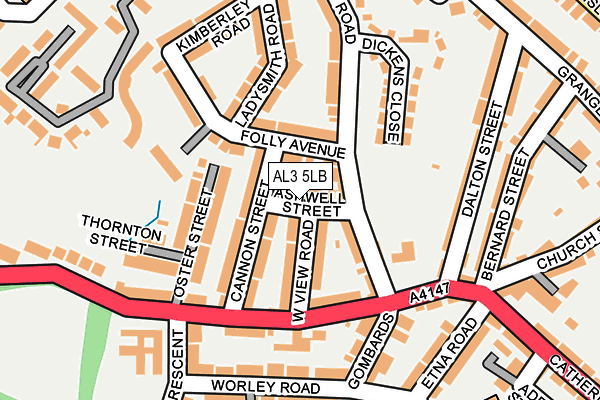 AL3 5LB map - OS OpenMap – Local (Ordnance Survey)