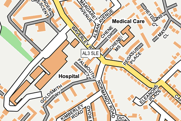 AL3 5LE map - OS OpenMap – Local (Ordnance Survey)