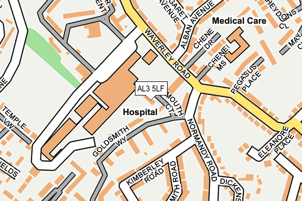 AL3 5LF map - OS OpenMap – Local (Ordnance Survey)