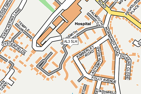 AL3 5LH map - OS OpenMap – Local (Ordnance Survey)