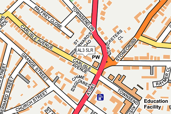 AL3 5LR map - OS OpenMap – Local (Ordnance Survey)