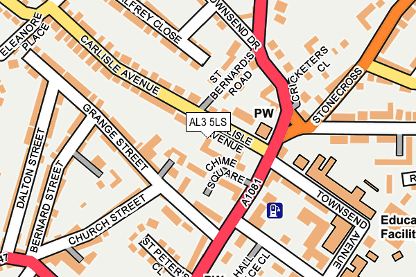 AL3 5LS map - OS OpenMap – Local (Ordnance Survey)
